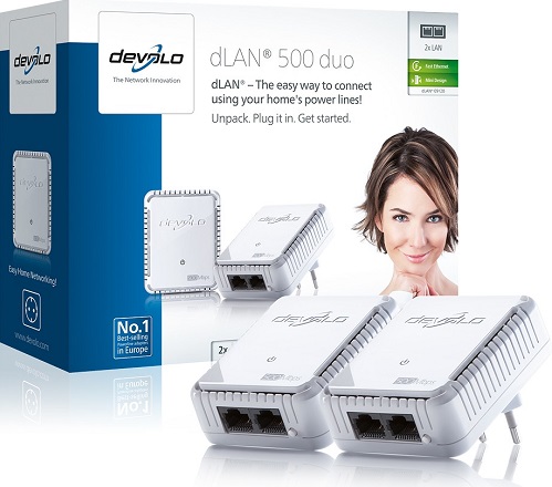 DEVOLO Powerline dLAN 500 duo Starter Kit 9120 DEVOLO Powerline dLAN 500 duo Starter Kit 9120